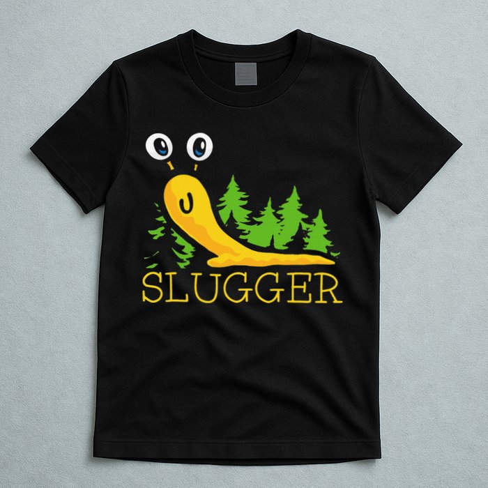Slugger Slug – Funny Banana Slug Expert Baseball Game Player T-Shirt