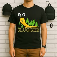 Slugger Slug – Funny Banana Slug Expert Baseball Game Player T-Shirt