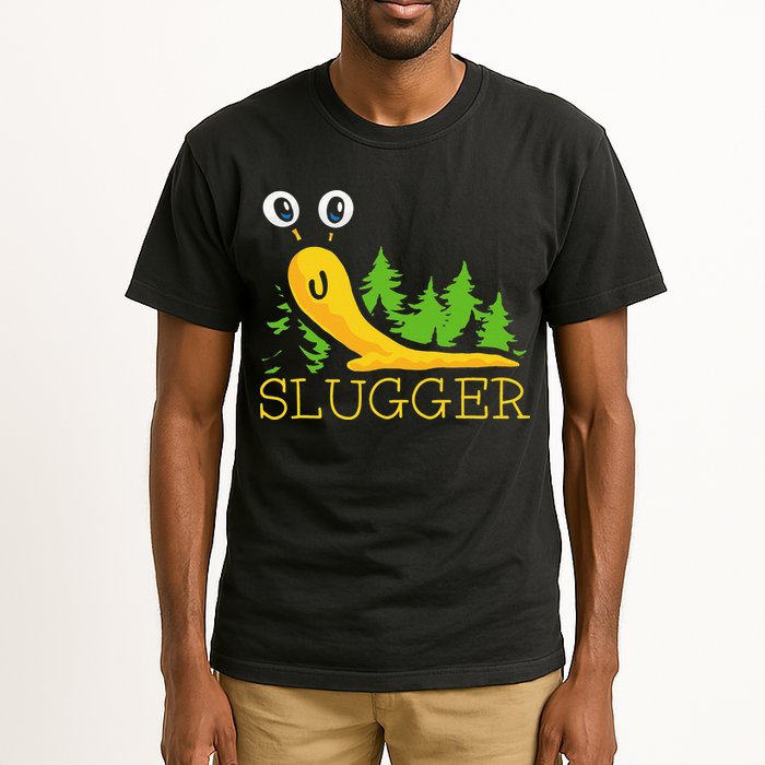 Slugger Slug – Funny Banana Slug Expert Baseball Game Player Tall T-Shirt