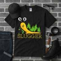 Slugger Slug – Funny Banana Slug Expert Baseball Game Player Tall T-Shirt