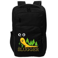 Slugger Slug – Funny Banana Slug Expert Baseball Game Player Impact Tech Backpack