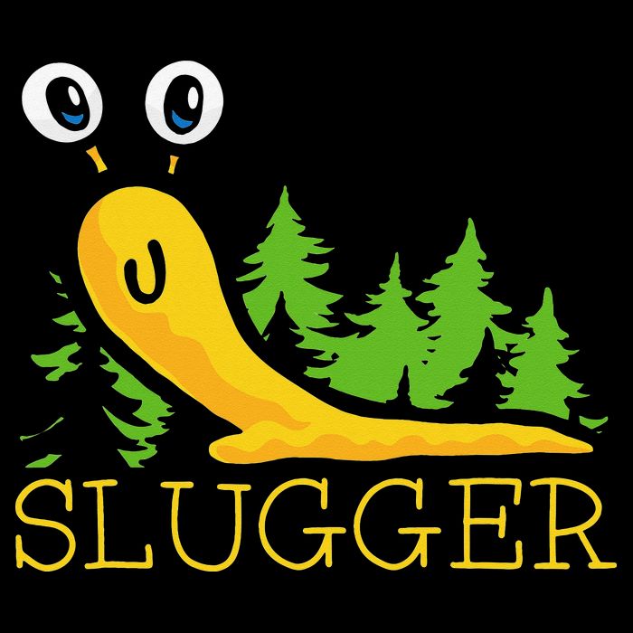Slugger Slug – Funny Banana Slug Expert Baseball Game Player Daily Commute Backpack