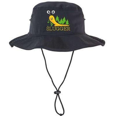 Slugger Slug – Funny Banana Slug Expert Baseball Game Player Bucket Hat