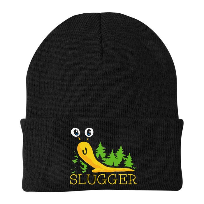 Slugger Slug – Funny Banana Slug Expert Baseball Game Player Beanie