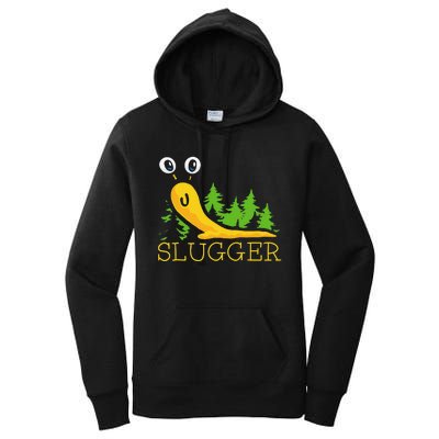 Slugger Slug – Funny Banana Slug Expert Baseball Game Player Women's Pullover Hoodie