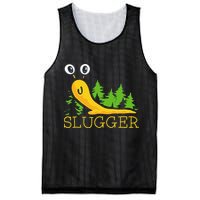 Slugger Slug – Funny Banana Slug Expert Baseball Game Player Mesh Reversible Basketball Jersey Tank