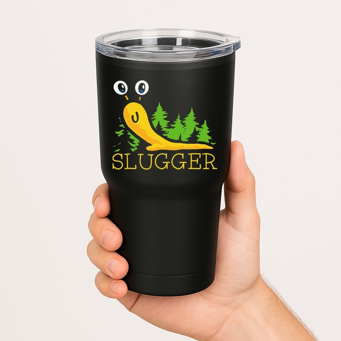 Slugger Slug – Funny Banana Slug Expert Baseball Game Player Tumbler