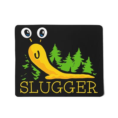Slugger Slug – Funny Banana Slug Expert Baseball Game Player Mousepad