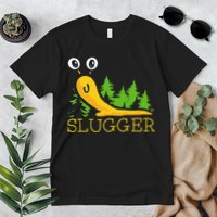 Slugger Slug – Funny Banana Slug Expert Baseball Game Player Premium T-Shirt