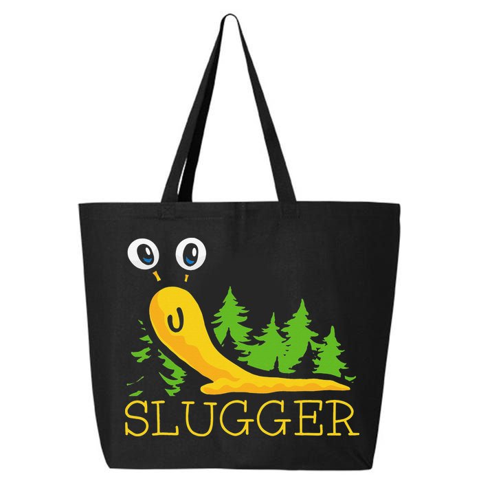 Slugger Slug – Funny Banana Slug Expert Baseball Game Player 25L Jumbo Tote