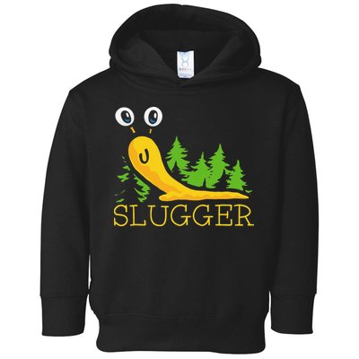 Slugger Slug – Funny Banana Slug Expert Baseball Game Player Toddler Hoodie