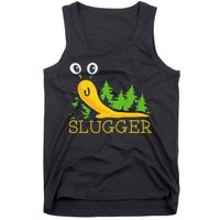 Slugger Slug – Funny Banana Slug Expert Baseball Game Player Tank Top