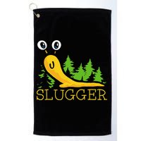 Slugger Slug – Funny Banana Slug Expert Baseball Game Player Golf Towel