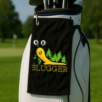 Slugger Slug – Funny Banana Slug Expert Baseball Game Player Golf Towel