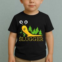 Slugger Slug – Funny Banana Slug Expert Baseball Game Player Toddler T-Shirt