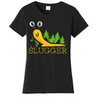 Slugger Slug – Funny Banana Slug Expert Baseball Game Player Women's T-Shirt