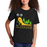 Slugger Slug – Funny Banana Slug Expert Baseball Game Player Kids T-Shirt