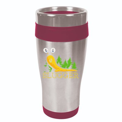Slugger Slug – Funny Banana Slug Expert Baseball Game Player 16oz Travel Tumbler