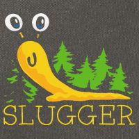 Slugger Slug – Funny Banana Slug Expert Baseball Game Player Cotton Canvas Backpack