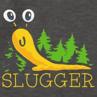 Slugger Slug – Funny Banana Slug Expert Baseball Game Player Vector Backpack