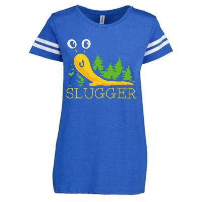 Slugger Slug – Funny Banana Slug Expert Baseball Game Player Enza Ladies Jersey Football T-Shirt