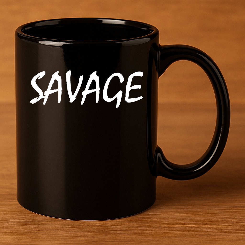 Savage Strength Funny Gift 11oz C Handle Ceramic Mug