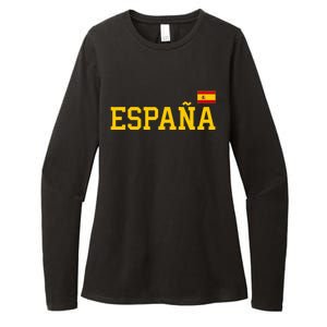 Spain Spanish Flag Red EspañA Womens CVC Long Sleeve Shirt