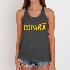 Spain Spanish Flag Red EspañA Women's Knotted Racerback Tank