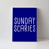 Sunday Scaries Funny Lazy Meme Dreading Monday Sad Mood Gift Canvas