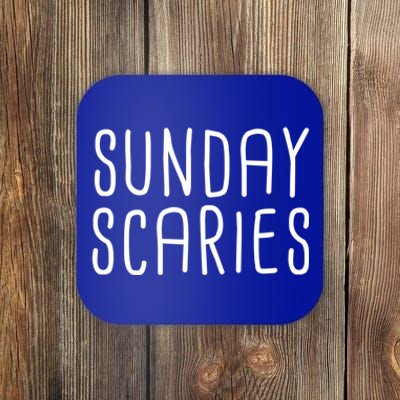 Sunday Scaries Funny Lazy Meme Dreading Monday Sad Mood Gift Coaster