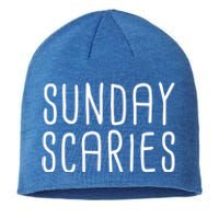 Sunday Scaries Funny Lazy Meme Dreading Monday Sad Mood Gift Sustainable Beanie