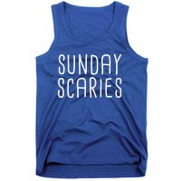 Sunday Scaries Funny Lazy Meme Dreading Monday Sad Mood Gift Tank Top