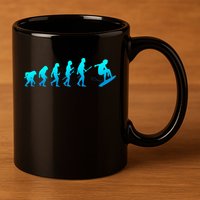 Skimboarding Skimboard Funny Evolution Beach Surfing Great Gift 11oz C Handle Ceramic Mug