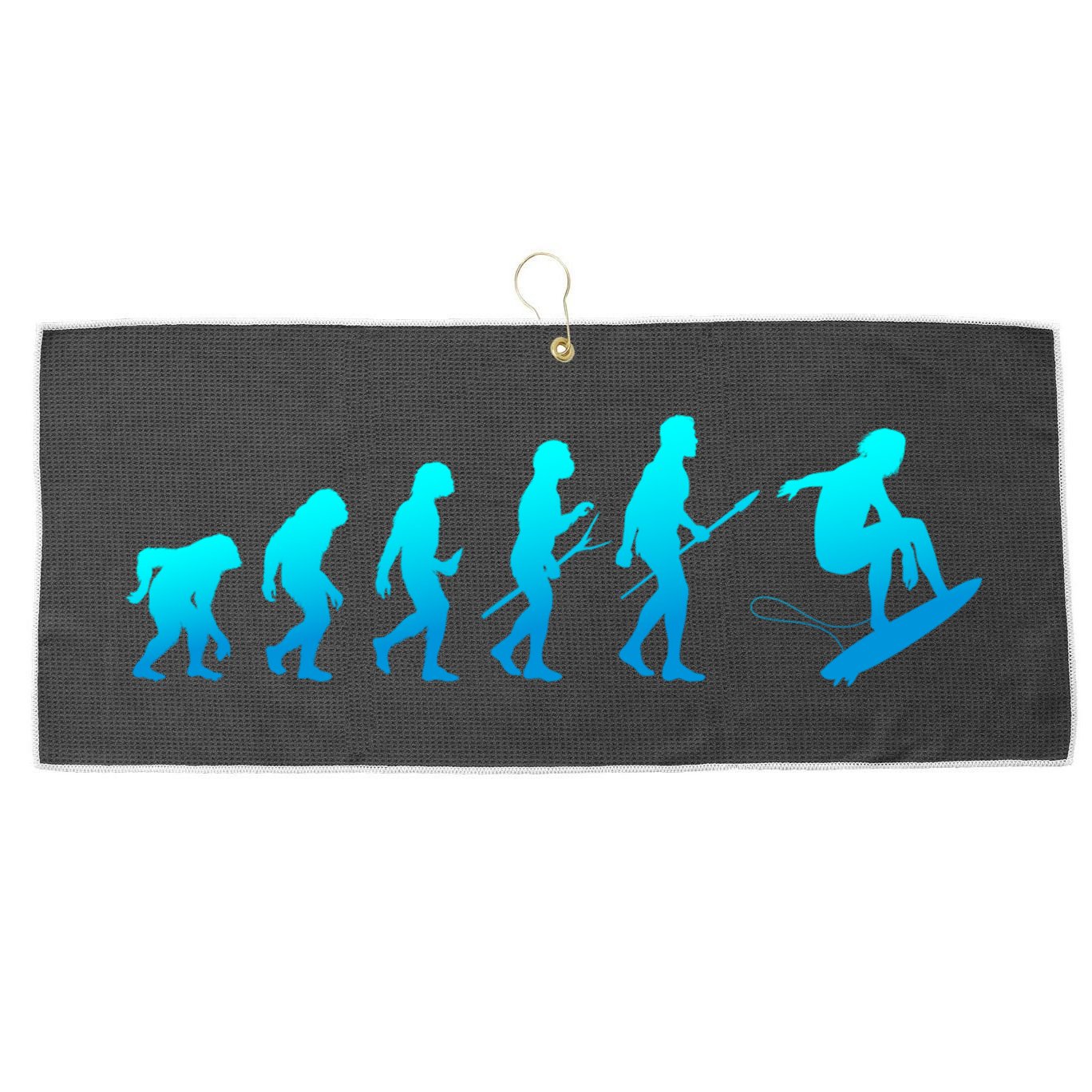 Skimboarding Skimboard Funny Evolution Beach Surfing Great Gift Large Microfiber Waffle Golf Towel