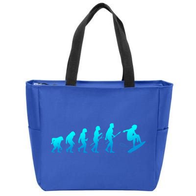 Skimboarding Skimboard Funny Evolution Beach Surfing Great Gift Zip Tote Bag