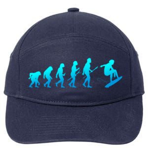 Skimboarding Skimboard Funny Evolution Beach Surfing Great Gift 7-Panel Snapback Hat