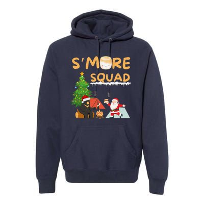 SMore Squad Funny Smore Camping Team Christmas Camping Vibe Premium Hoodie