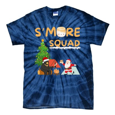 SMore Squad Funny Smore Camping Team Christmas Camping Vibe Tie-Dye T-Shirt