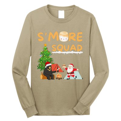 SMore Squad Funny Smore Camping Team Christmas Camping Vibe Long Sleeve Shirt