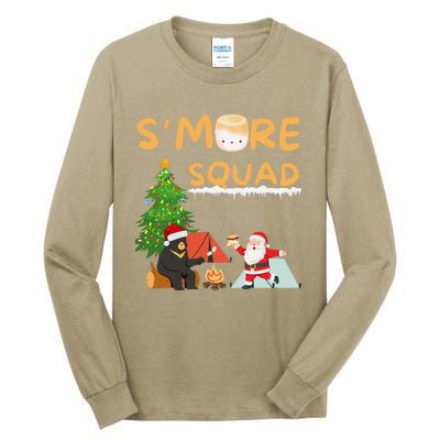 SMore Squad Funny Smore Camping Team Christmas Camping Vibe Tall Long Sleeve T-Shirt