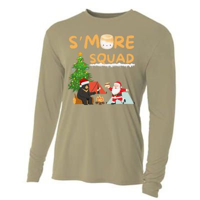 SMore Squad Funny Smore Camping Team Christmas Camping Vibe Cooling Performance Long Sleeve Crew