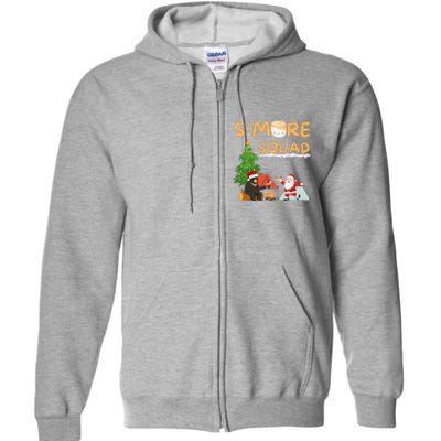 SMore Squad Funny Smore Camping Team Christmas Camping Vibe Full Zip Hoodie