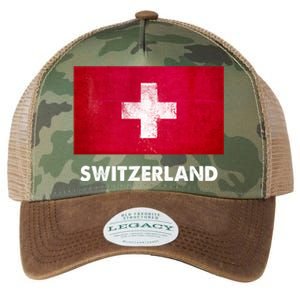 Swiss Switzerland Flag Cute Gift Legacy Tie Dye Trucker Hat