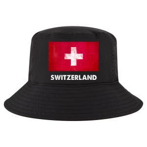 Swiss Switzerland Flag Cute Gift Cool Comfort Performance Bucket Hat