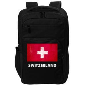 Swiss Switzerland Flag Cute Gift Impact Tech Backpack