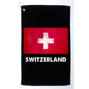 Swiss Switzerland Flag Cute Gift Platinum Collection Golf Towel