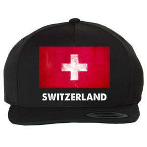 Swiss Switzerland Flag Cute Gift Wool Snapback Cap