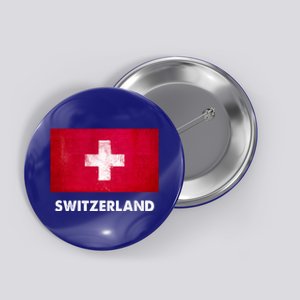 Swiss Switzerland Flag Cute Gift Button