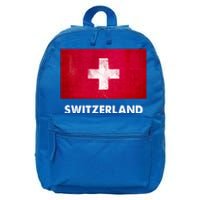 Swiss Switzerland Flag Cute Gift 16 in Basic Backpack