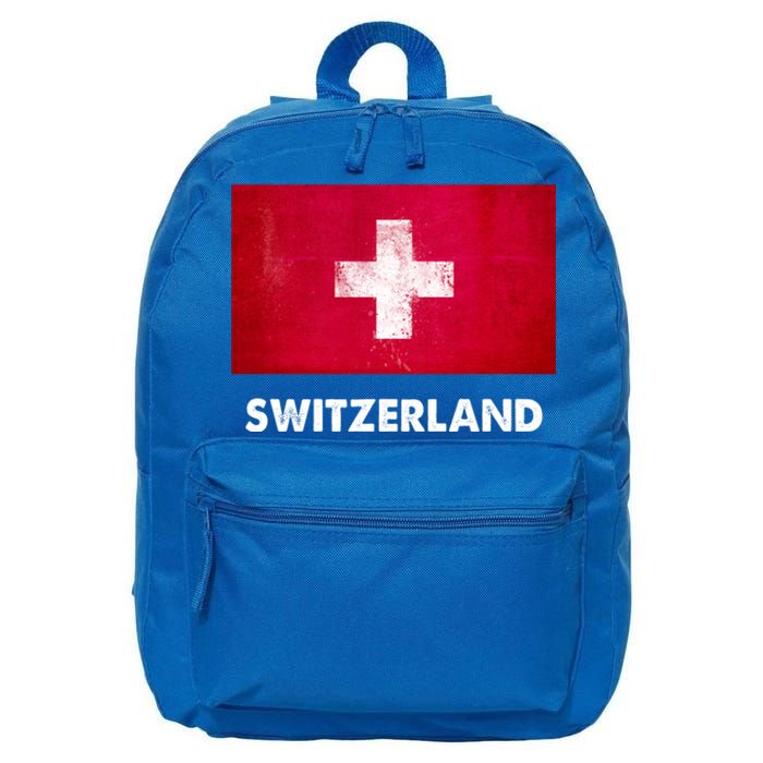 Swiss Switzerland Flag Cute Gift 16 in Basic Backpack